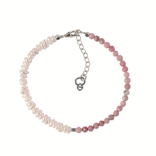 "POSITIVE ENERGY" BRACELET - PEARLS SILVER