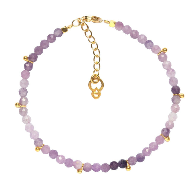 "LAVENDER BLISS" ARMBAND – GOLD