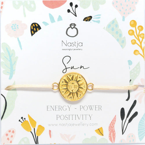 "POSITIVE SUN" ARMBAND – GOLD