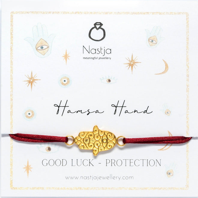 "HAMSA-HAND“ ARMBAND – GOLD