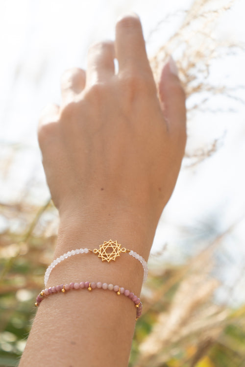 HEART CHAKRA BRACELET - GOLD