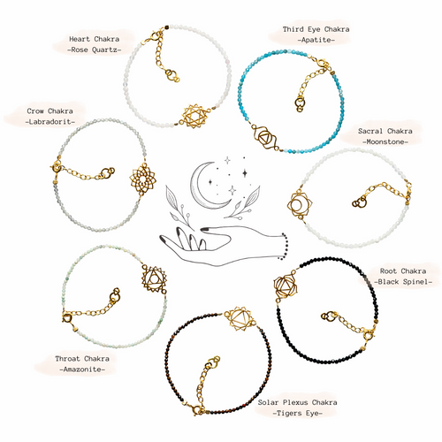 CROWN CHAKRA BRACELET SILVER Nastja jewellery