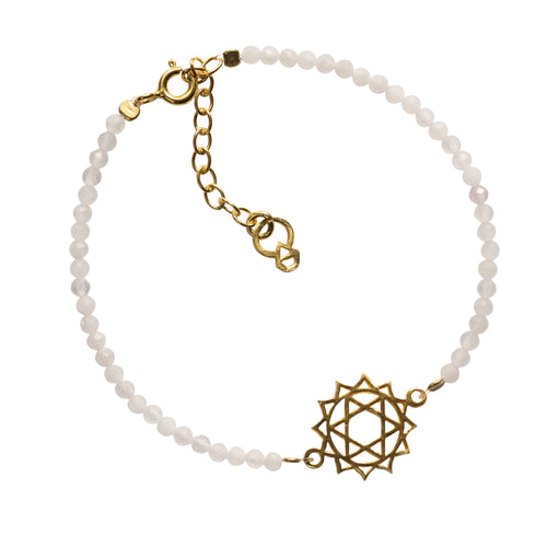 HEART CHAKRA BRACELET - GOLD