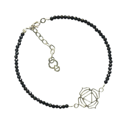 ROOT CHAKRA BRACELET - SILVER