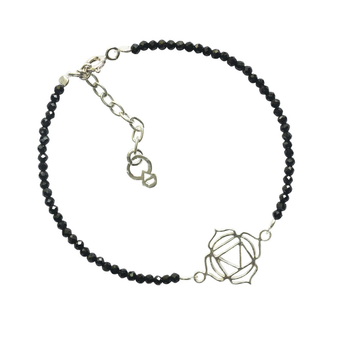 WURZEL-CHAKRA ARMBAND – SILBER