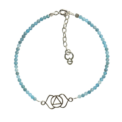 THIRD EYE CHAKRA BRACELET - SILVER