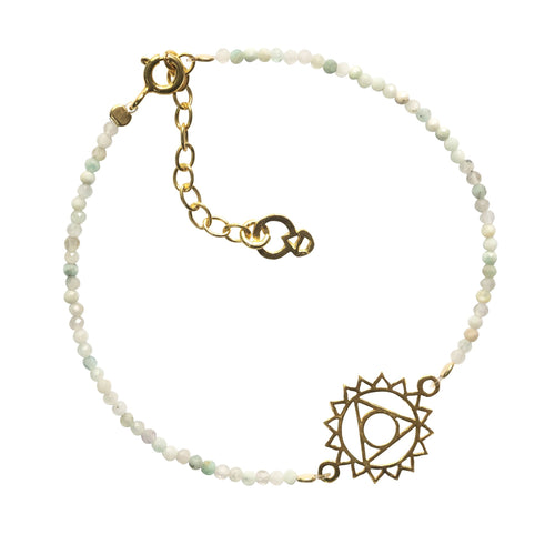 THROAT CHAKRA BRACELET - GOLD